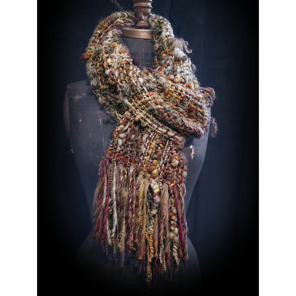 Scarf - Birch wood - merino silk tencel