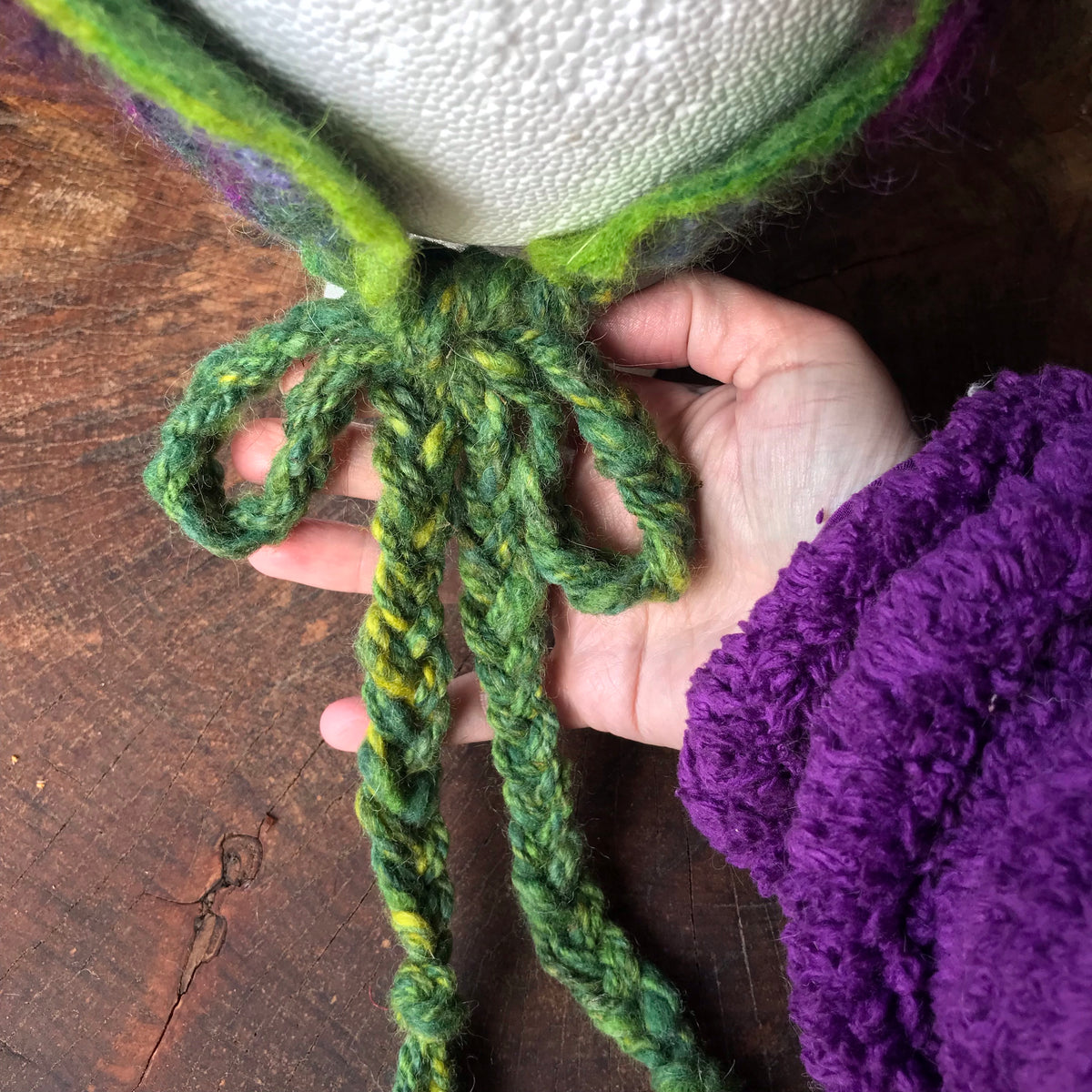 Green textured headband One size - Mynoush