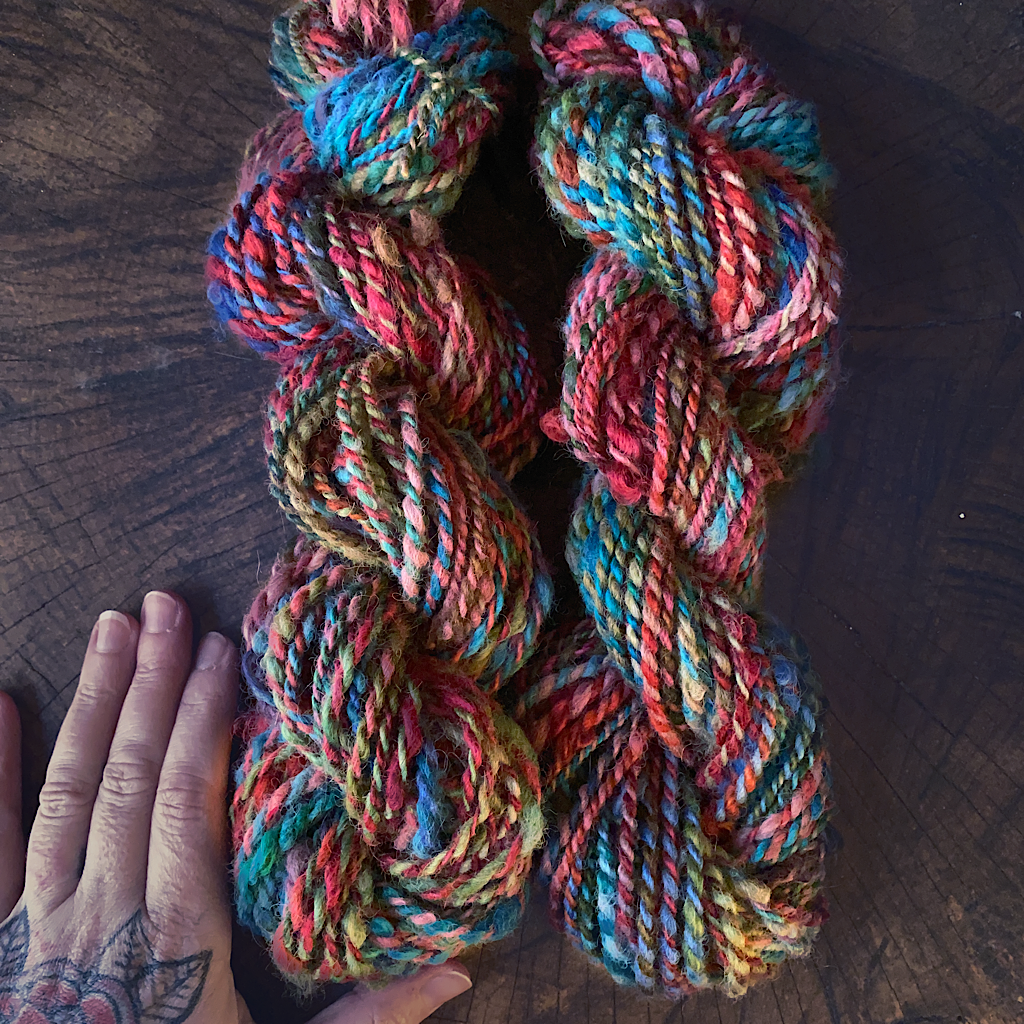 Hand spun alpaca yarn 2