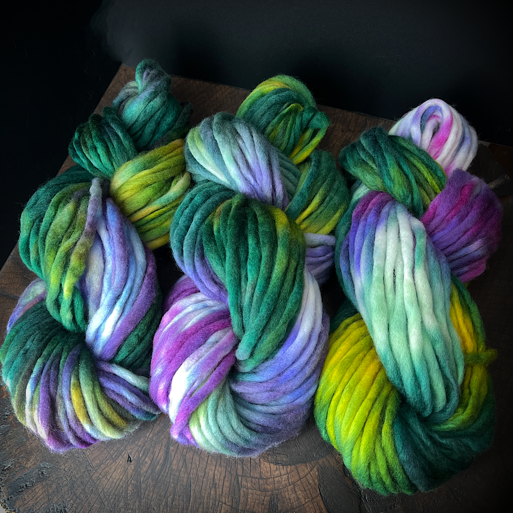 Fluffy yarn set of 3 skeins