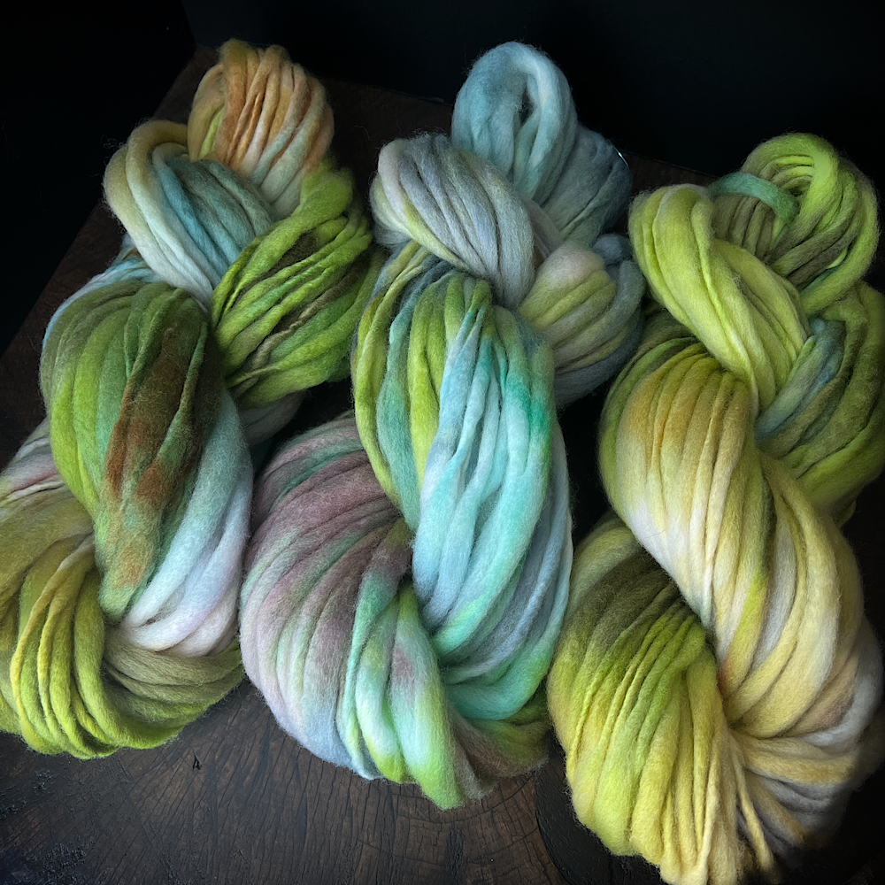 Fluffy yarn set of 3 skeins