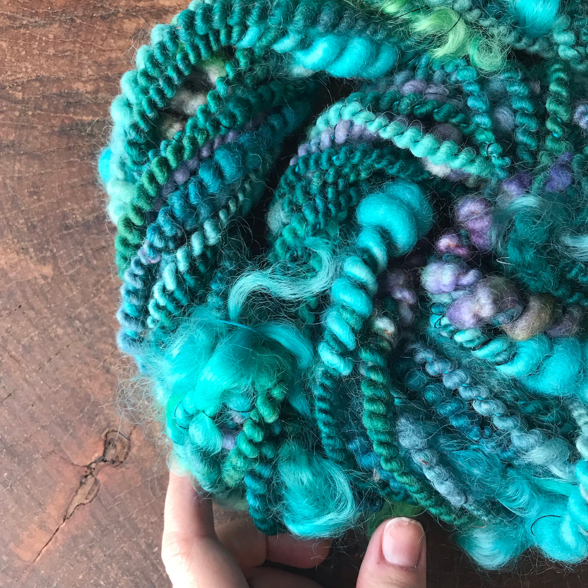 Turquoise blue art yarn 78g - Mynoush