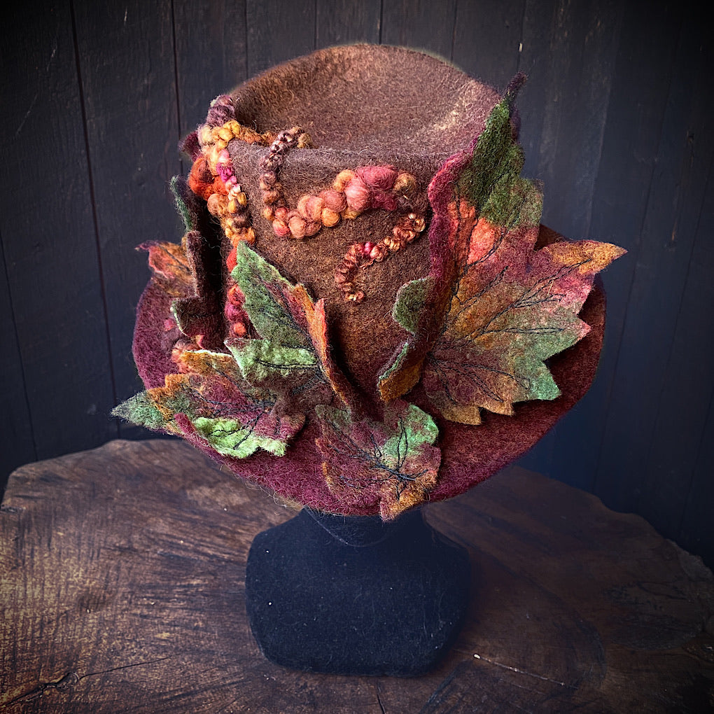 Legend of fall Felted hat