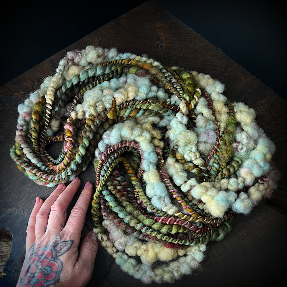 Woodland moss art yarn