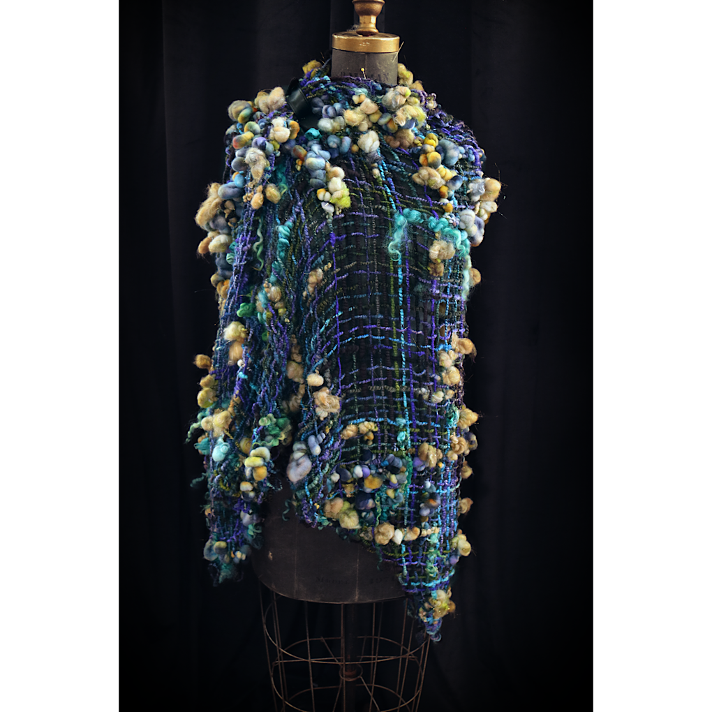 Nuit étoilée merino silk Shawl