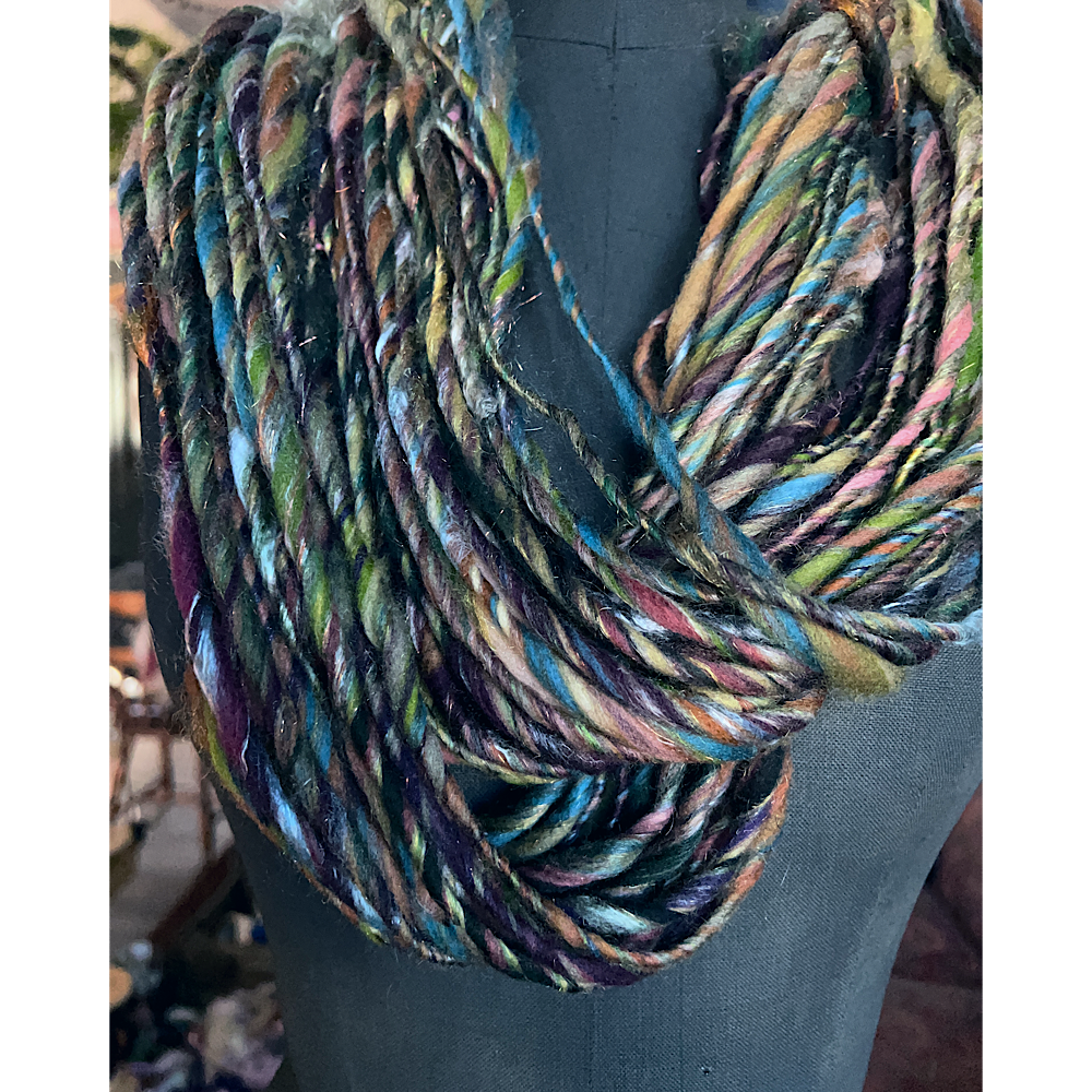Hand spun yarn single