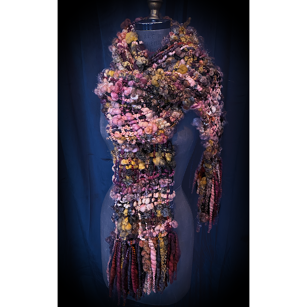 Black Rose Woven scarf