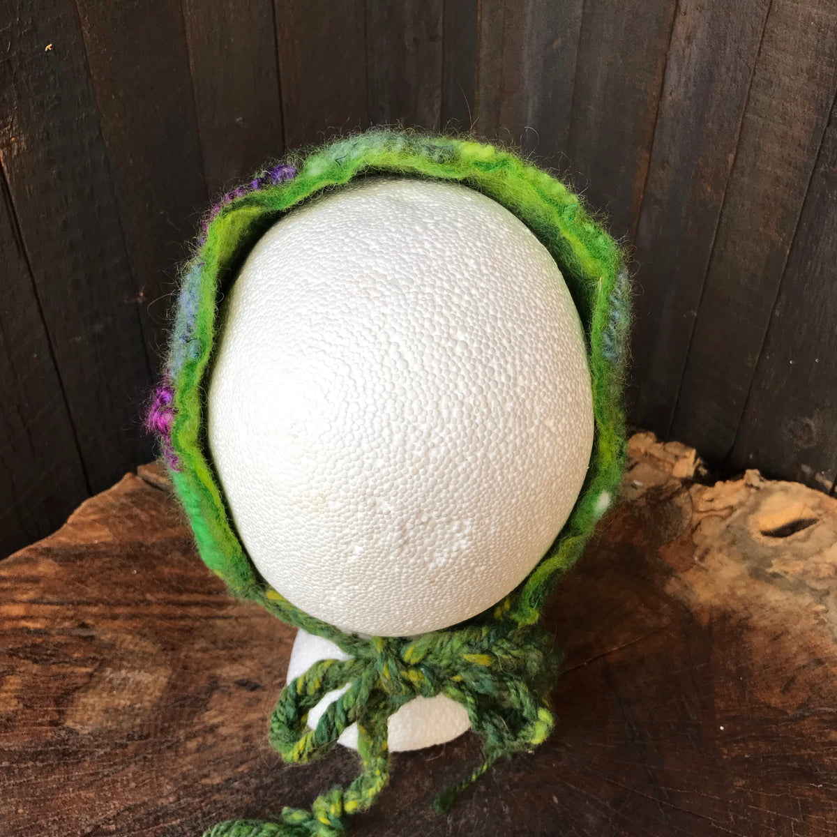 Green textured felted headband One size | Bandeau Vert en feutre Taille unique - Mynoush