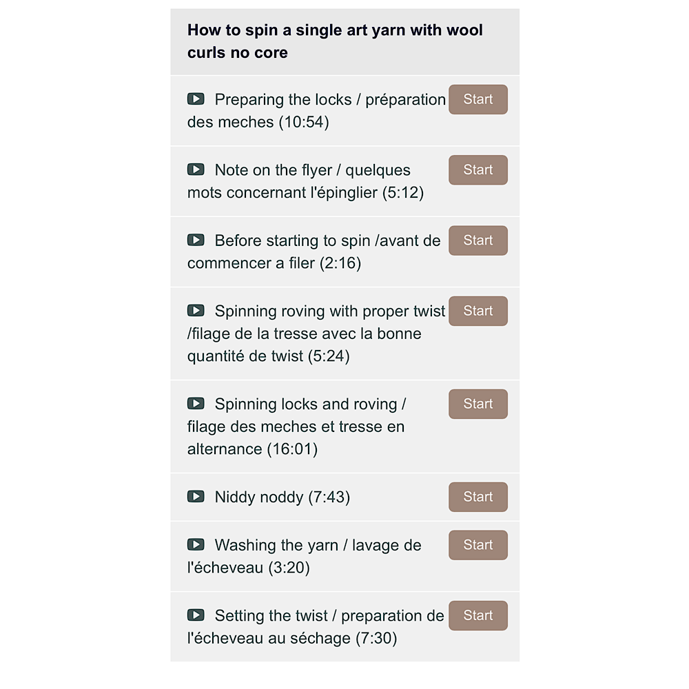 Mynoush Spinning art yarn with locks no core video tutorial