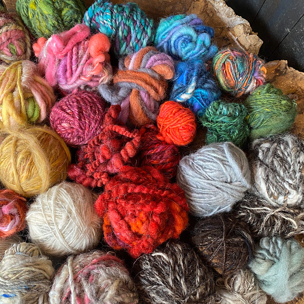 Clearance of hand spun yarns 2 pounds!
