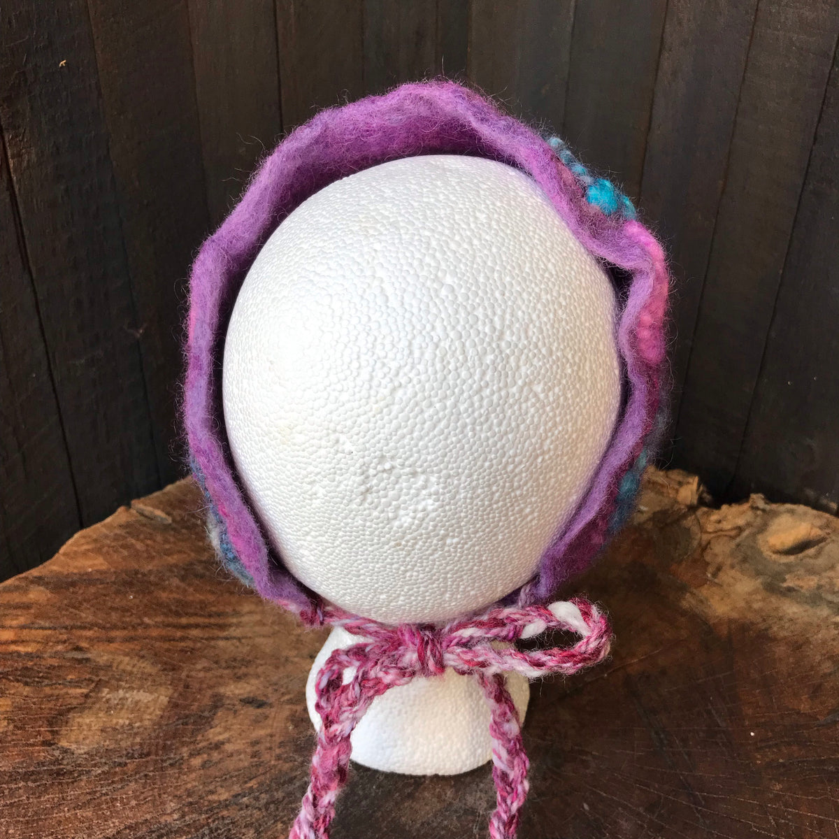 Purple textured felted headband One size | Bandeau mauve en feutre Taille unique - Mynoush