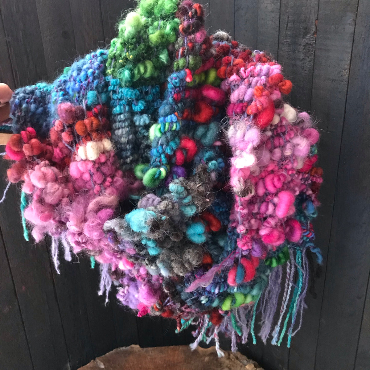 Rainbow scarf 100% Wool - Foulard 100% laine arc-en-ciel - Mynoush