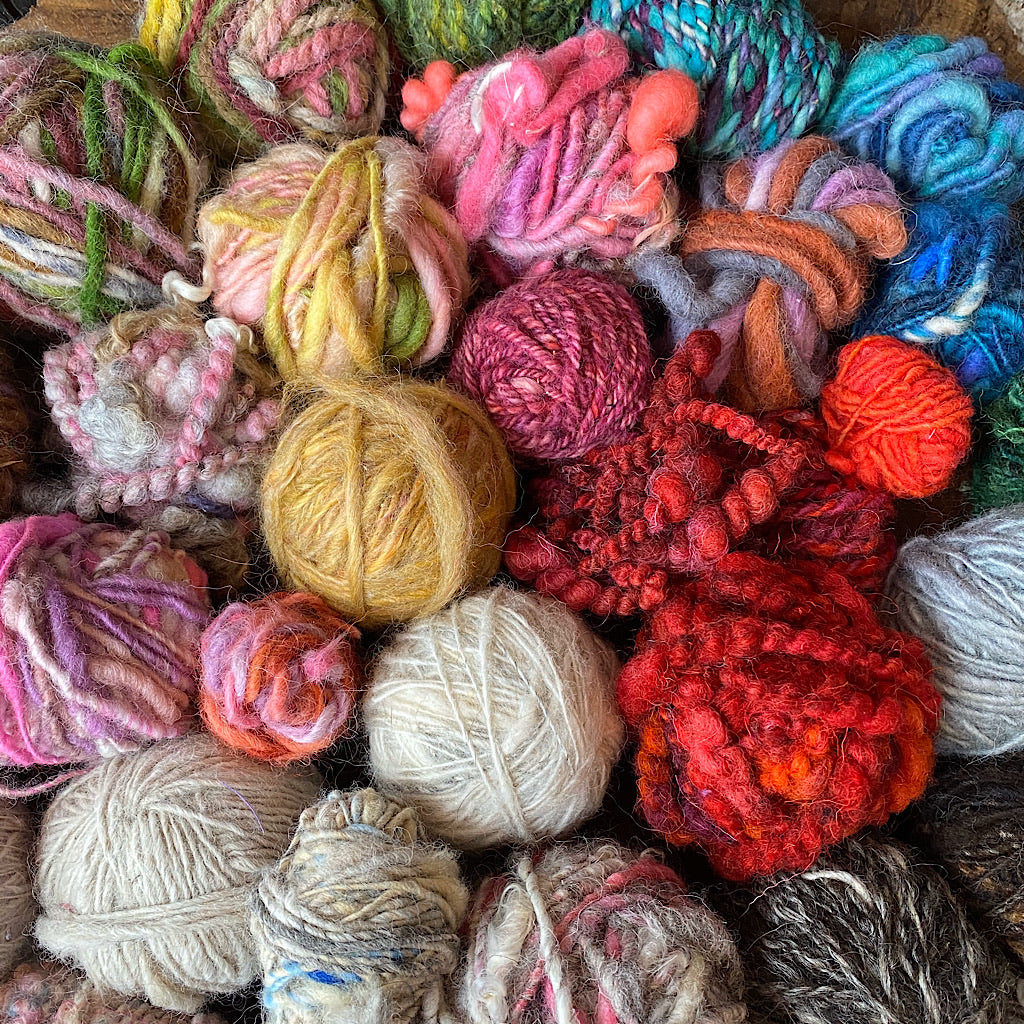 Clearance of hand spun yarns 2 pounds!