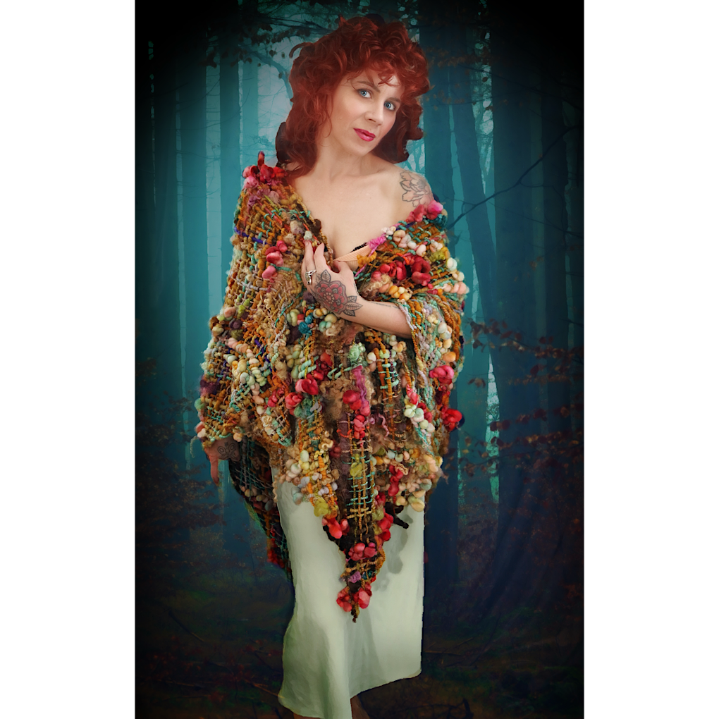 Golden Belle merino silk Shawl