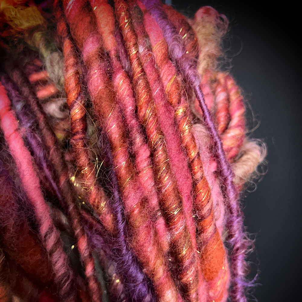 Core spun weaving yarn