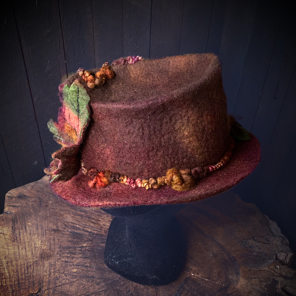 Legend of fall Felted hat