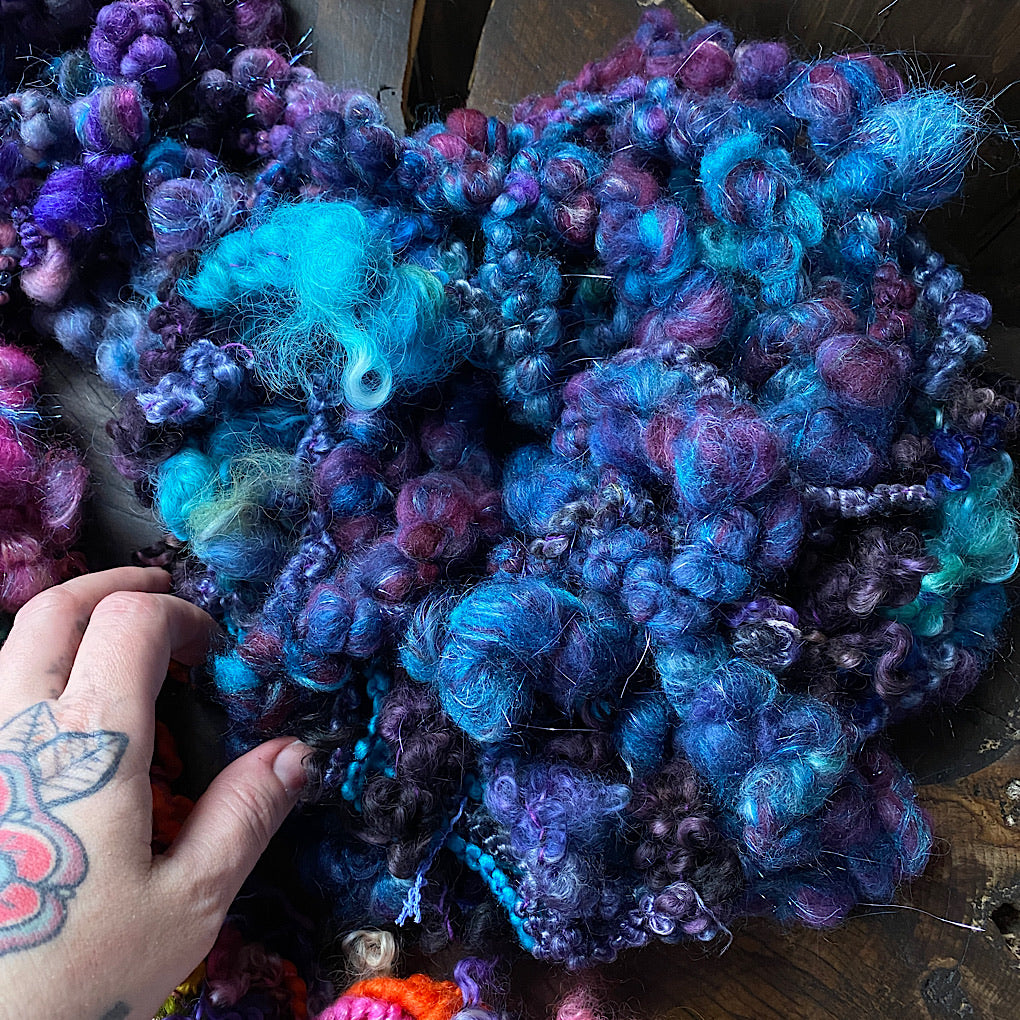 2020 art yarn leftovers mixed lot 200 grams