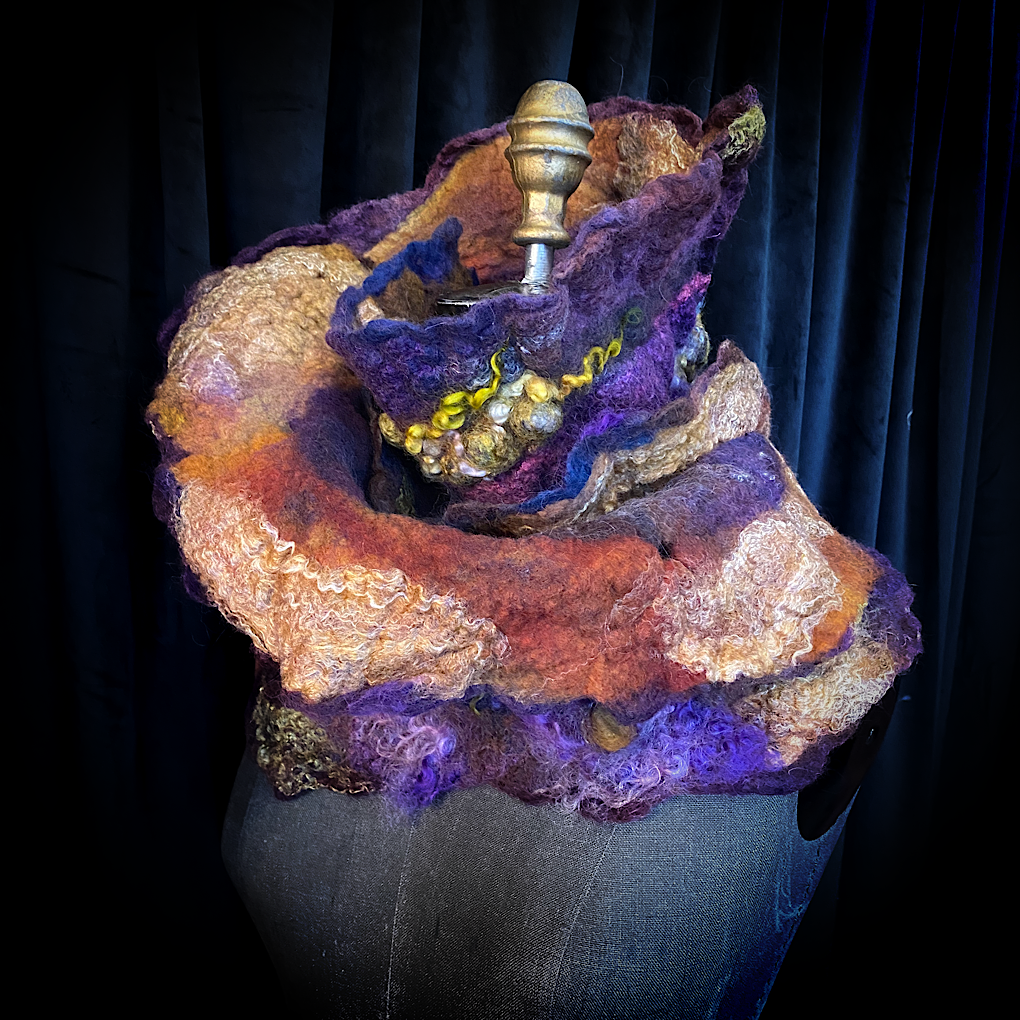 Nebula 2022 - felted scarf