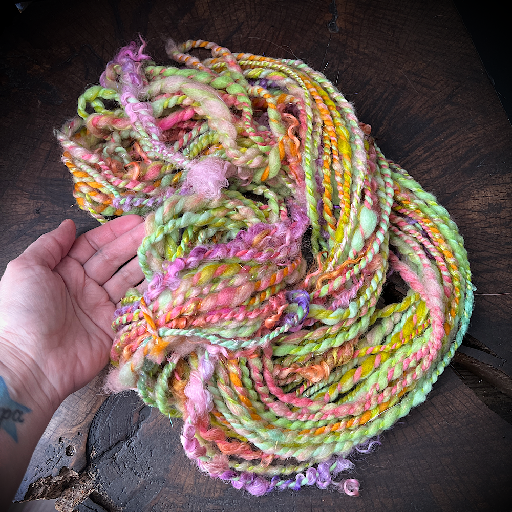 Bitten by a lemon - mini twist yarn