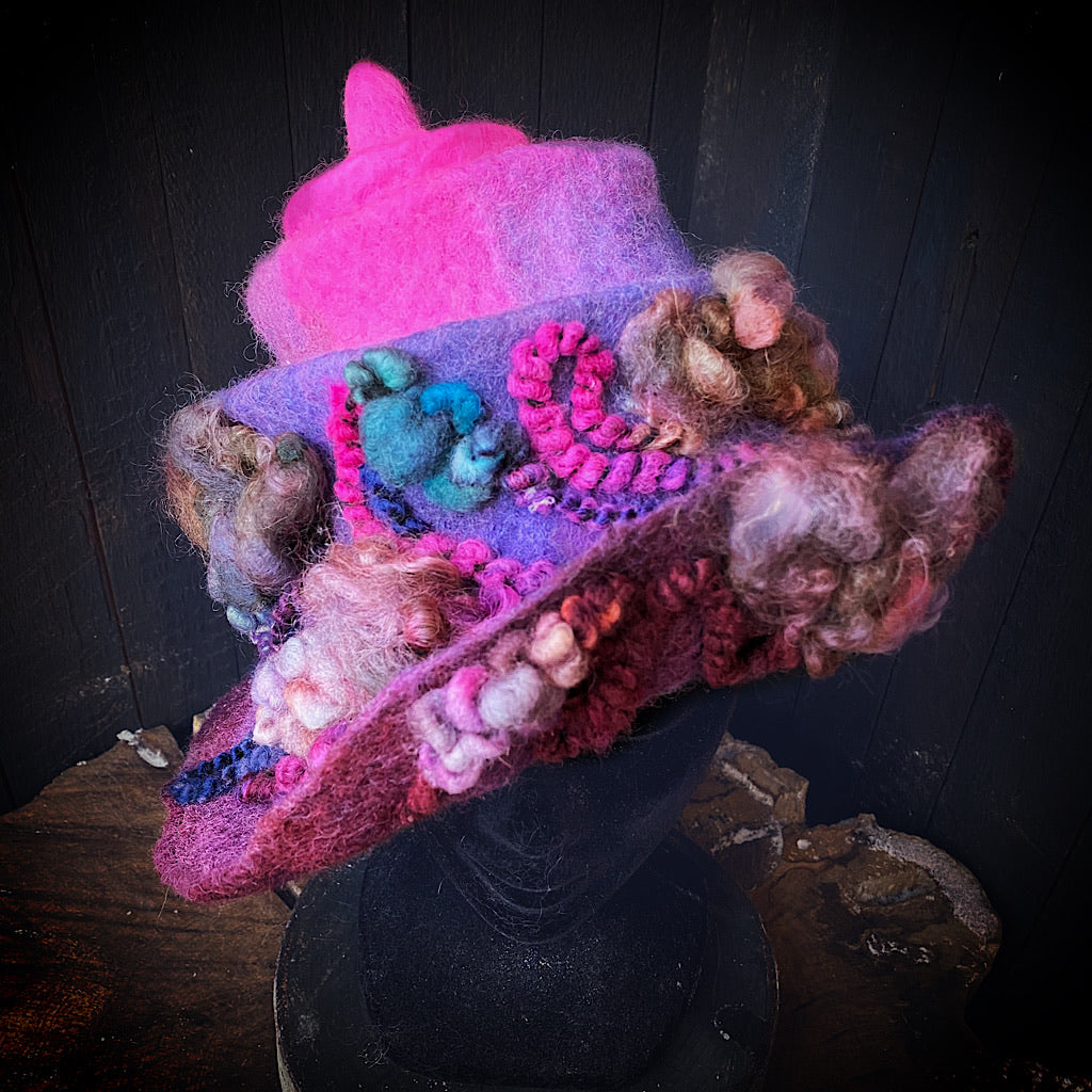 Swirl Felted hat