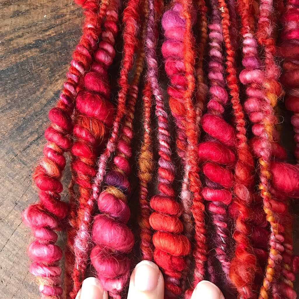 Fire alpaca yarn
