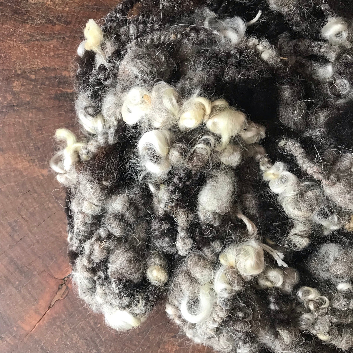 Grey  hand spun yarn 100g 12 y - Mynoush