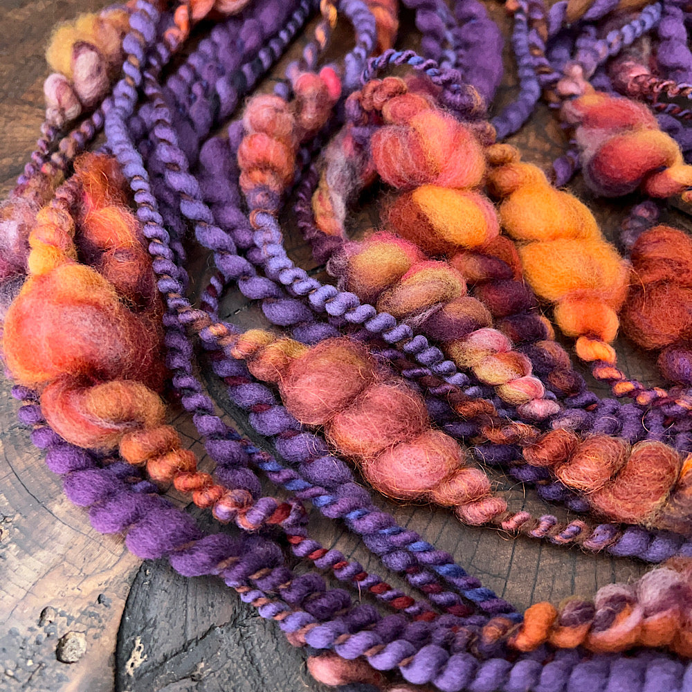 Art yarn for weaving