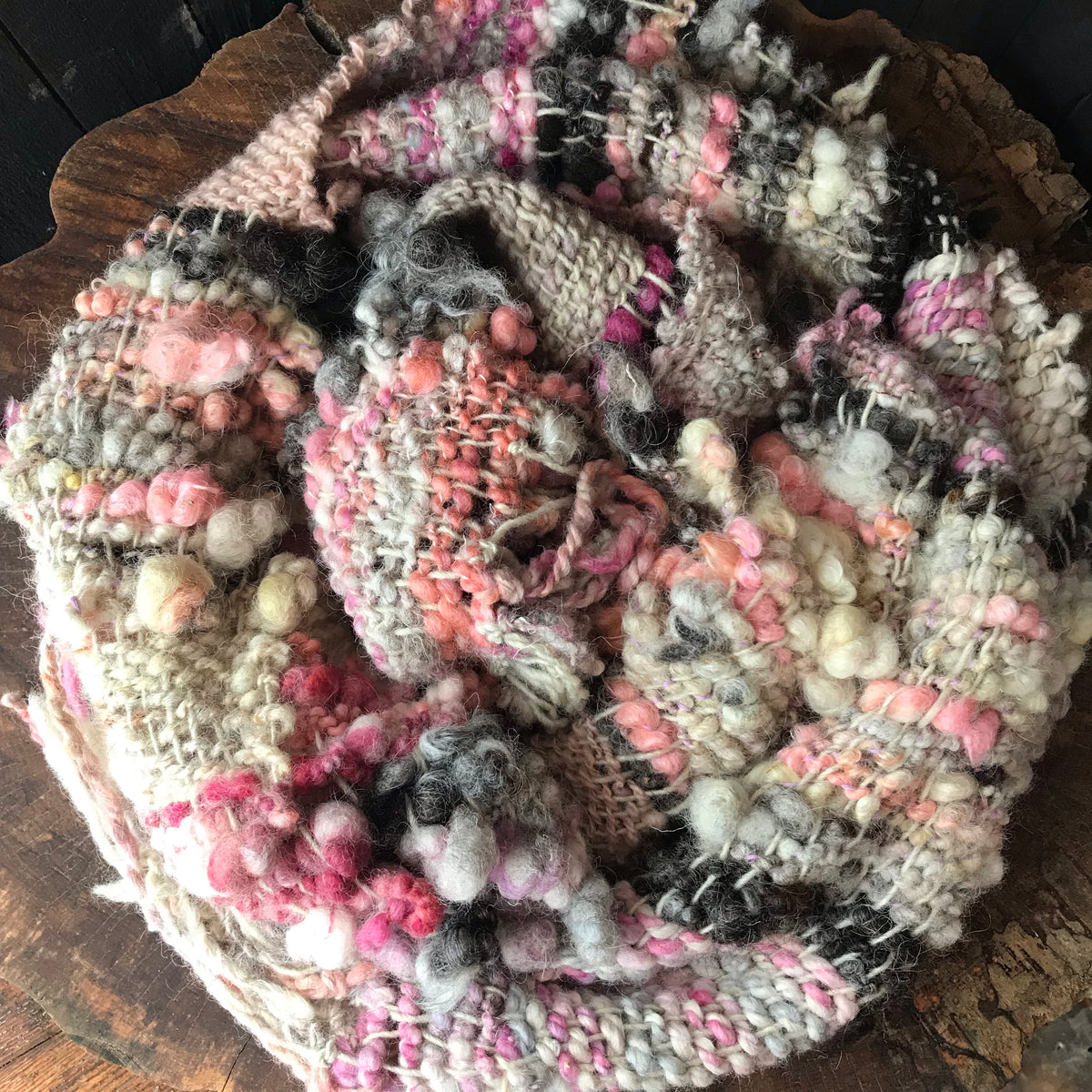 Pink scarf 100% Wool - Foulard 100% laine rose - Mynoush