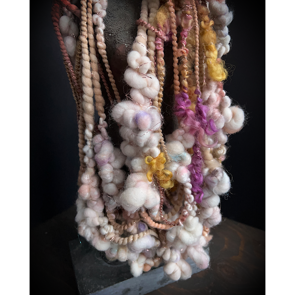 “Golden Rose” Scarf weaving art yarn assortment