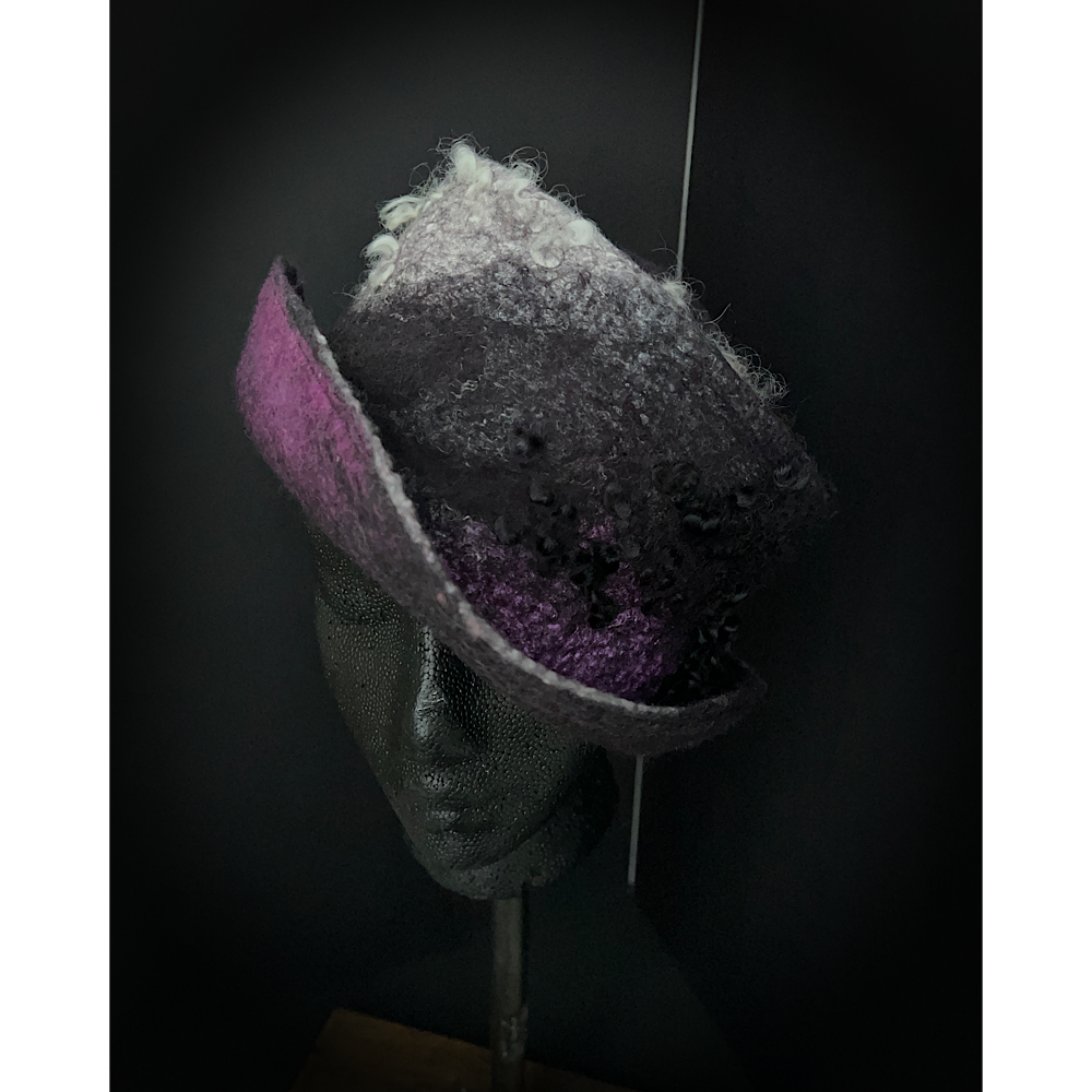 Felted top hat  - 22 3/4”