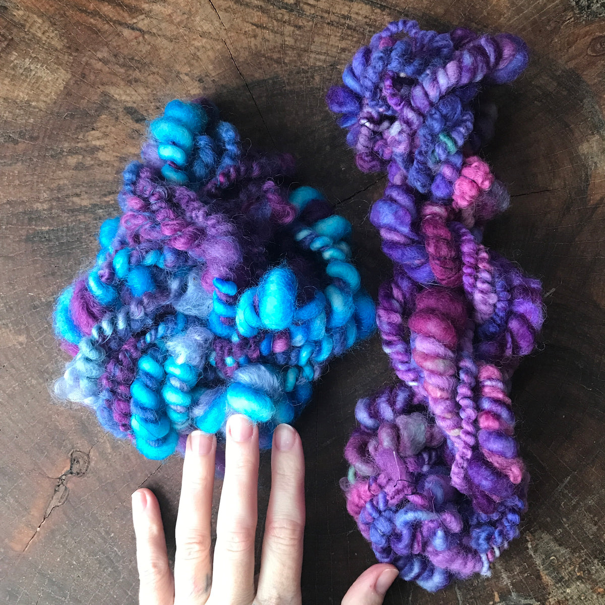 Purple DUO art yarn 70g - Mynoush