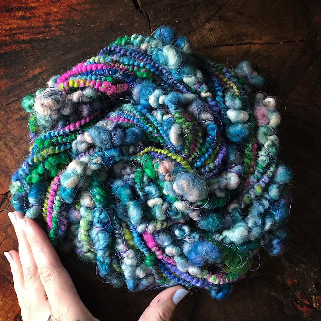 Blue garden Art yarn