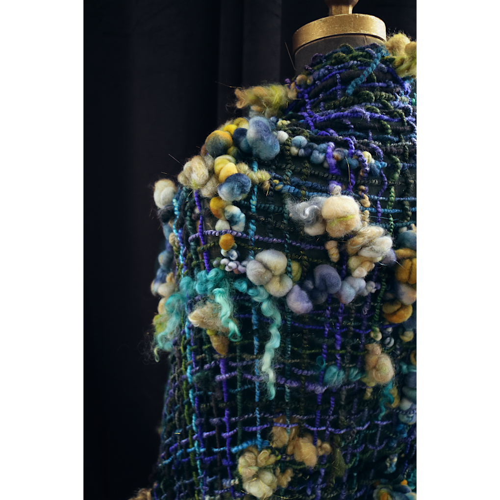 Nuit étoilée merino silk Shawl