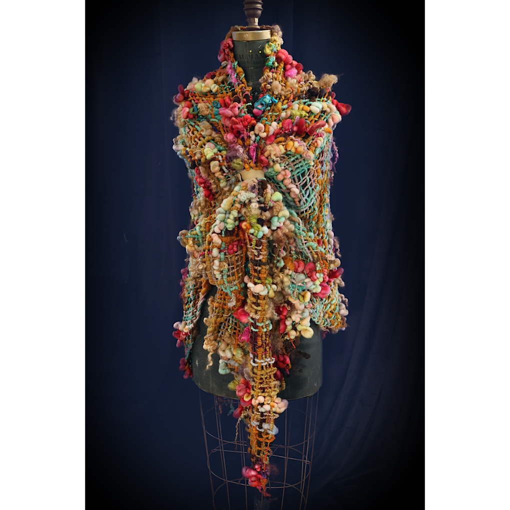 Golden Belle merino silk Shawl