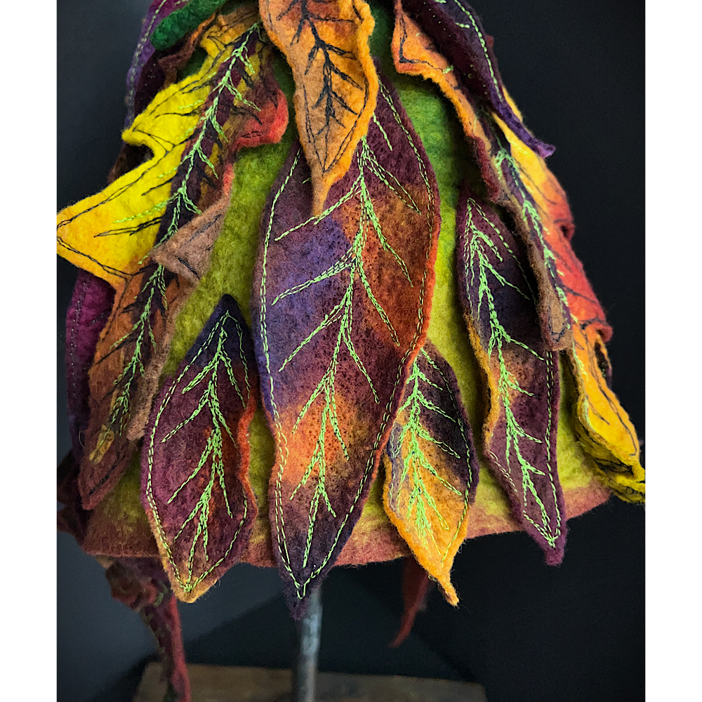 Fall Fairy felted Hood