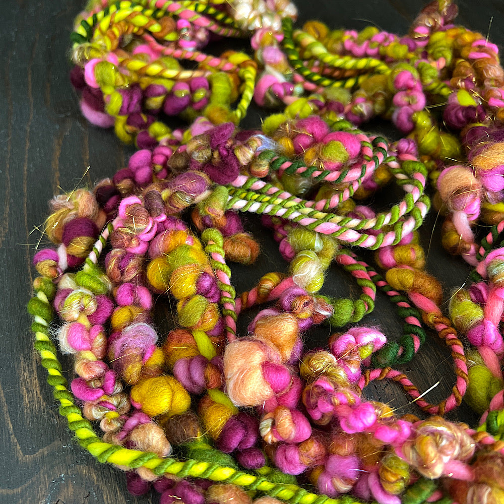 Rose buds weaving art yarn