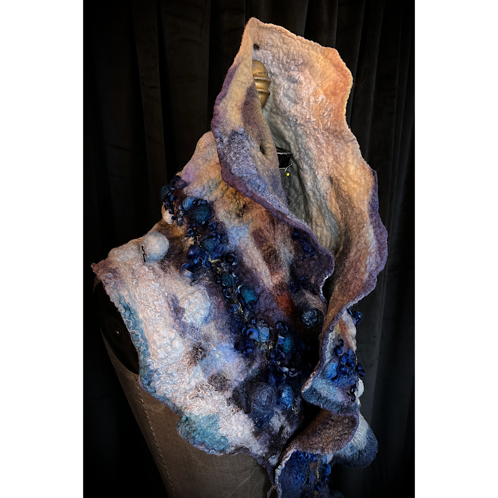 2022 Landscape serie  - felted scarf