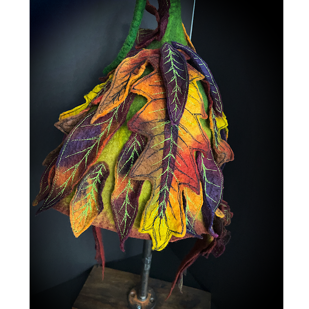 Fall Fairy felted Hood