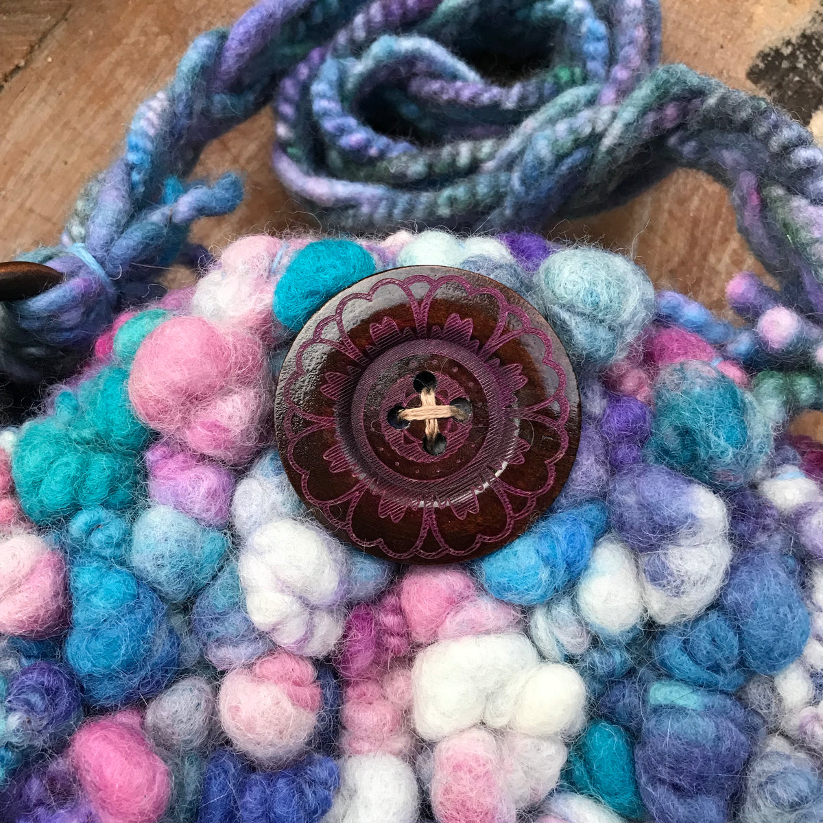 Blue Felted handbag prototype II - Mynoush