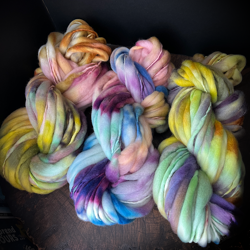 Fluffy yarn set of 3 skeins