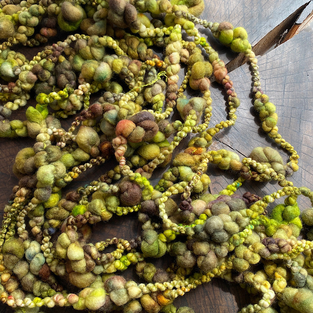 Antique Gold 2 jumbo boucle art yarn