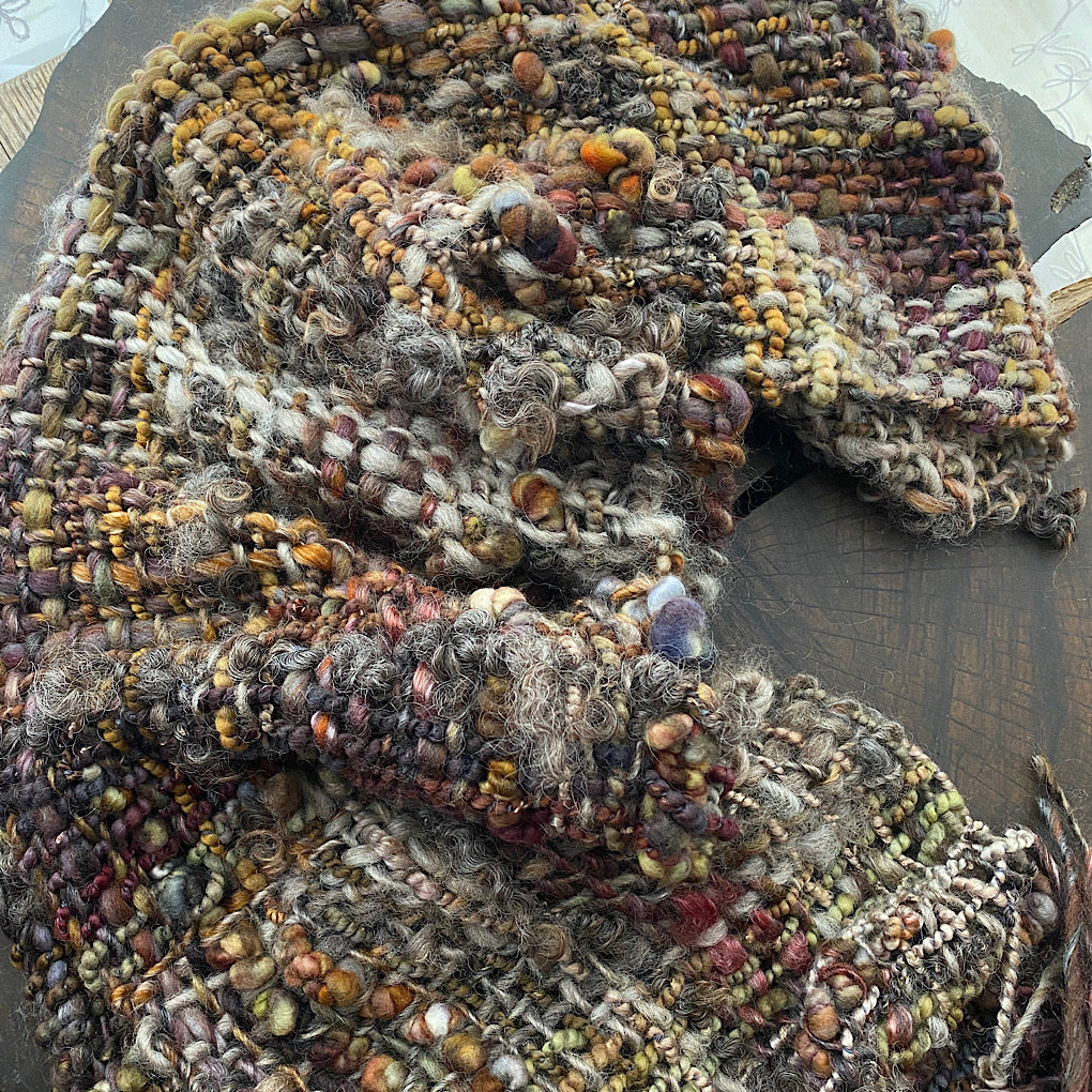 Scarf - Birch wood - merino silk tencel