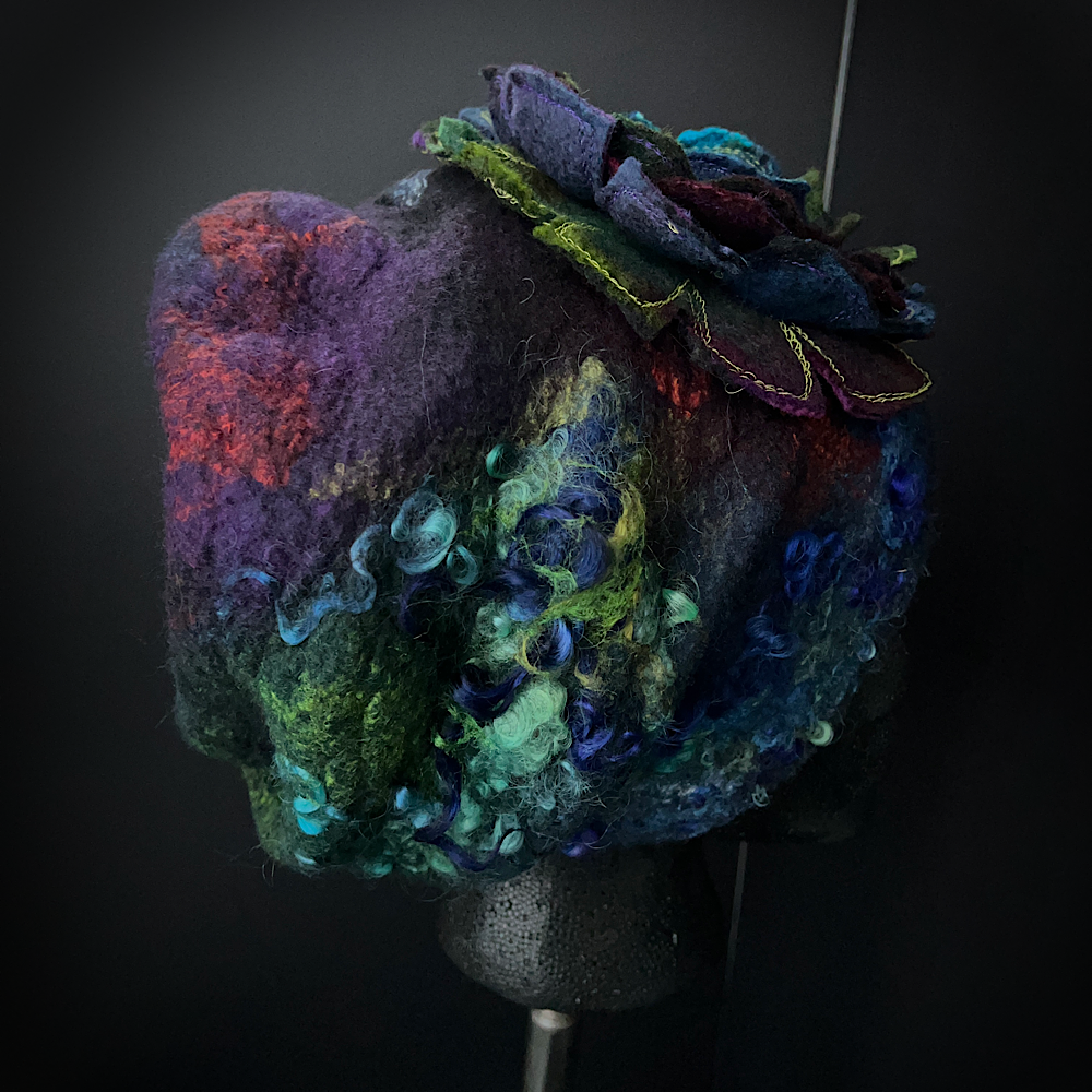 Slouchy Felted hat size 23.5” medium