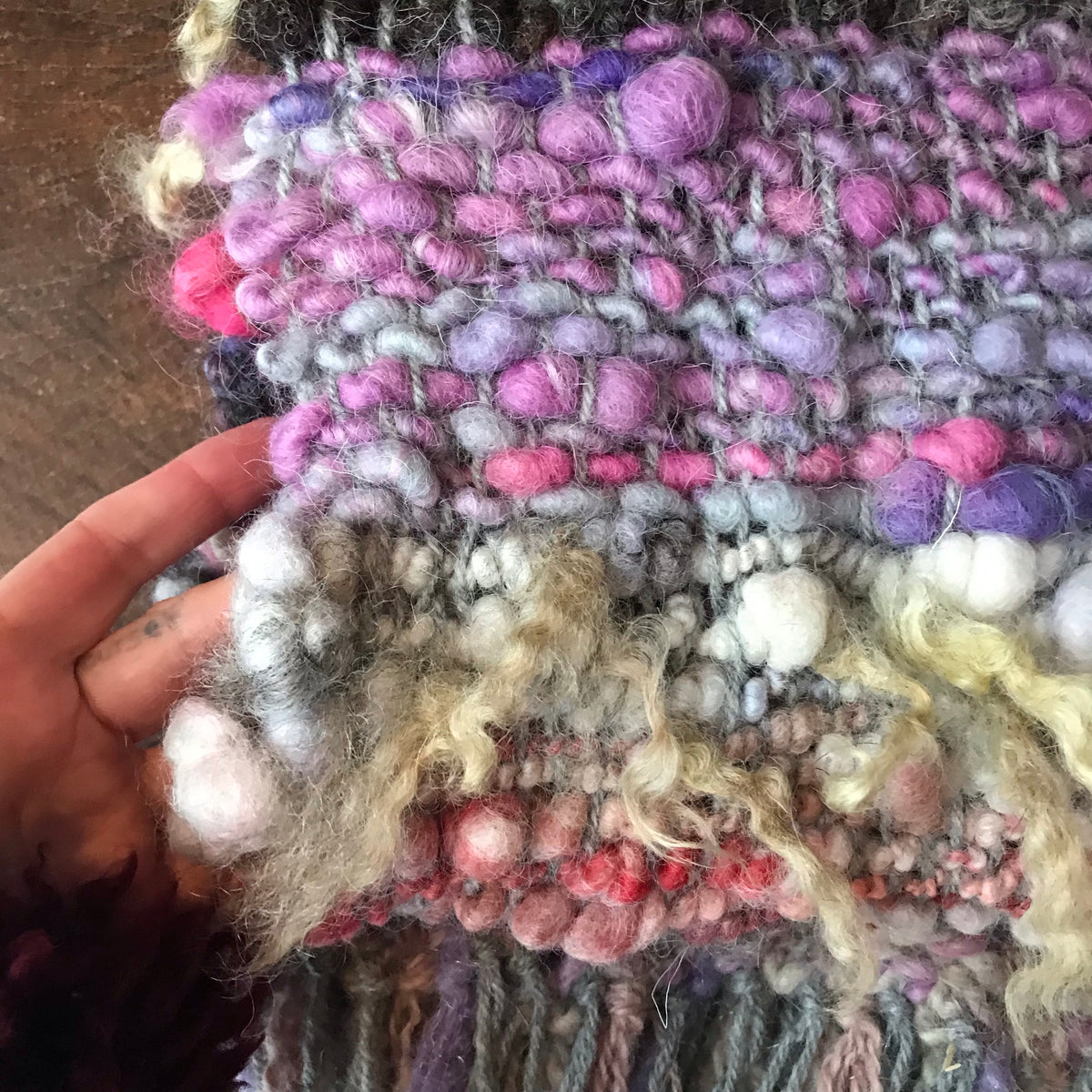 Pink scarf 100% Wool - Foulard 100% laine rose - Mynoush