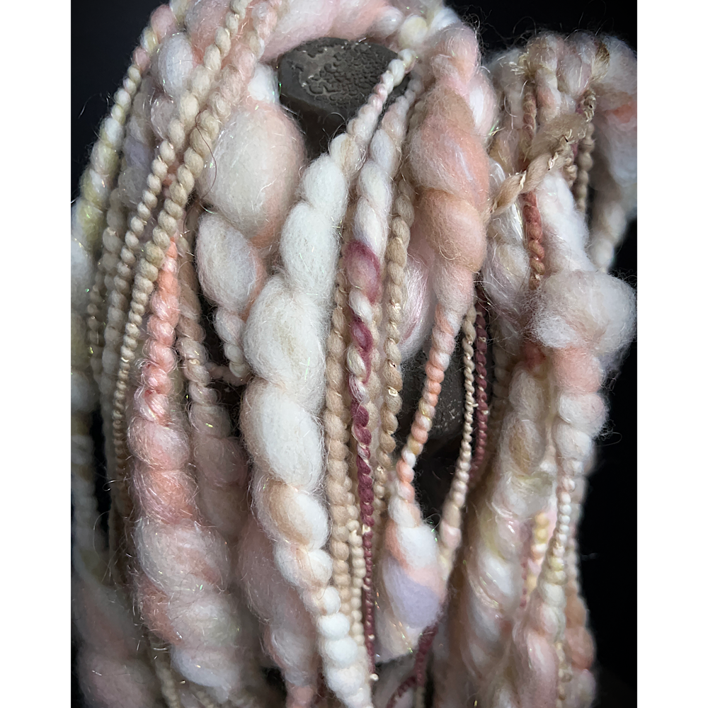 “Golden Rose” Scarf weaving art yarn assortment