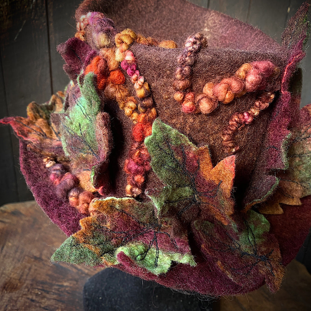 Legend of fall Felted hat