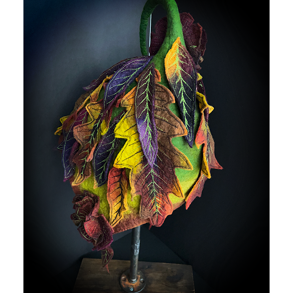 Fall Fairy felted Hood