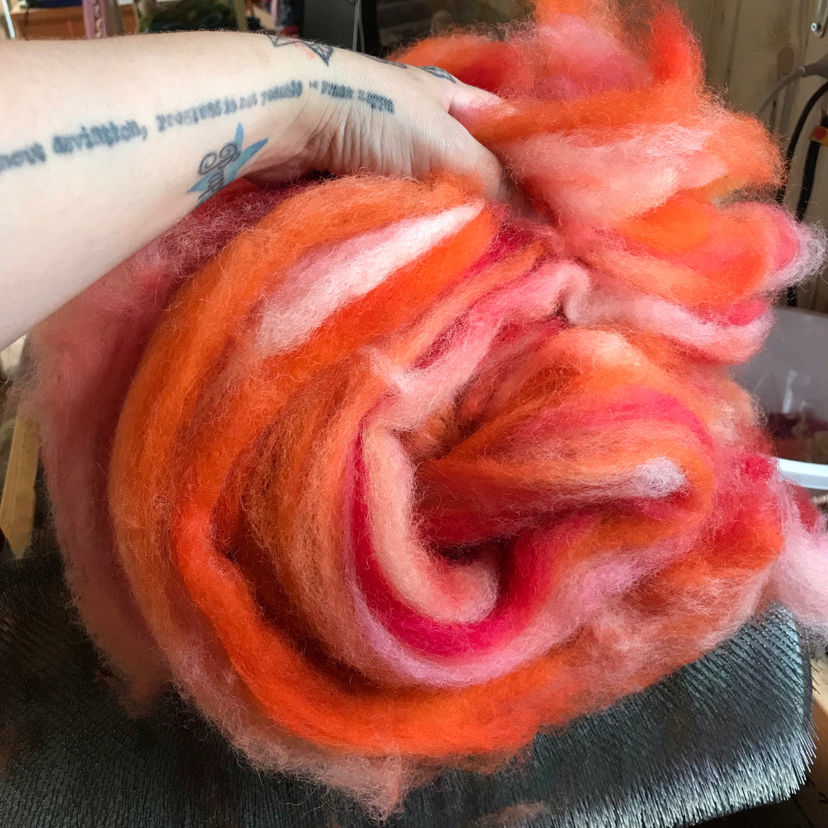 Location de cardeuse Carding rental - Mynoush