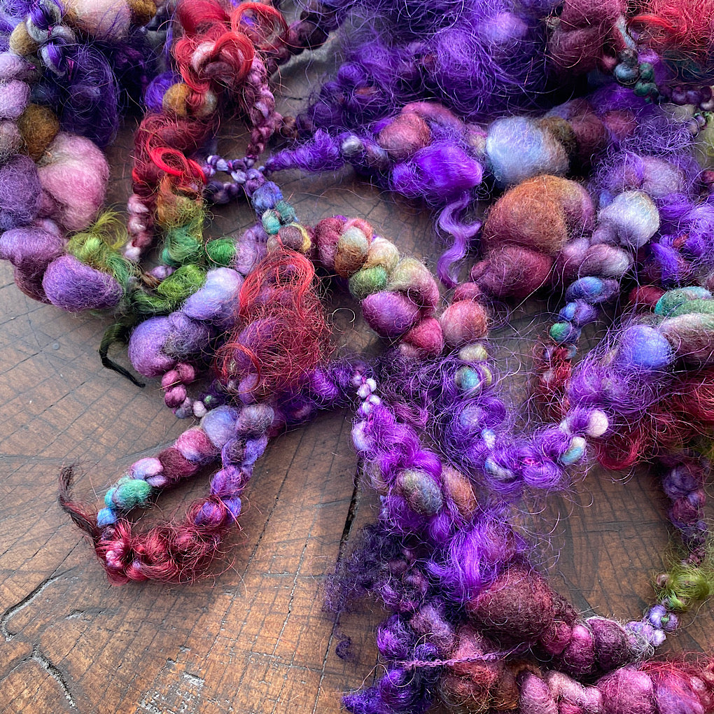 Nocturne Jumbo boucle art yarn with locks