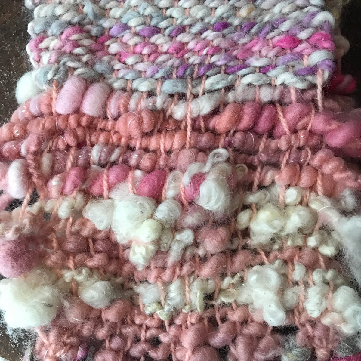 Pink scarf 100% Wool - Foulard  100% laine rose - Mynoush